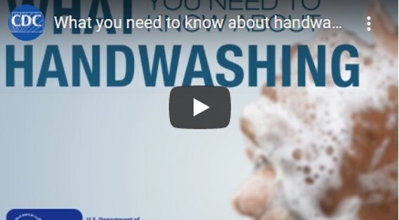 Screenshot of CDC handwashing video