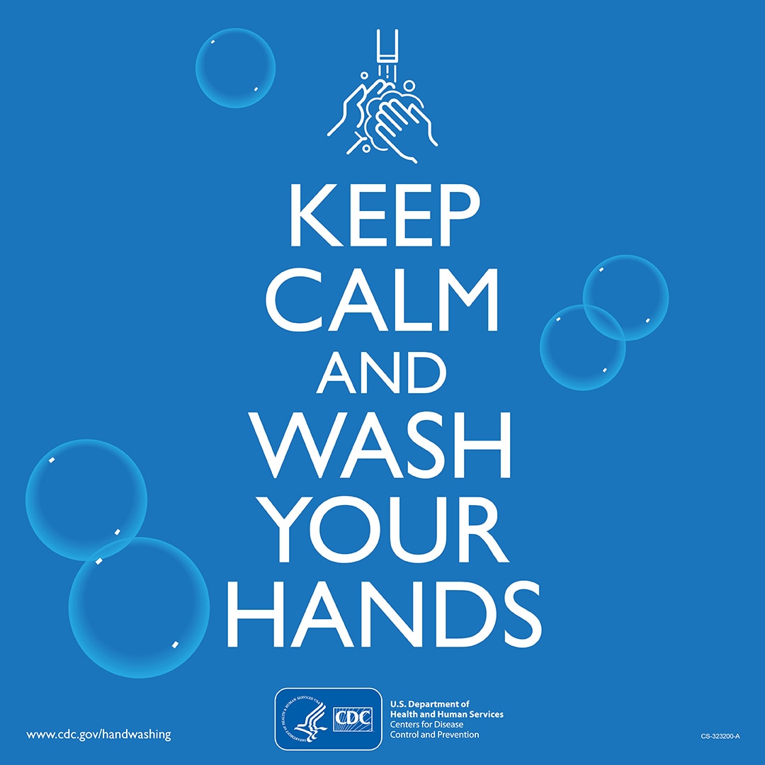 Keep Calm and Wash Your Hands Instagram image