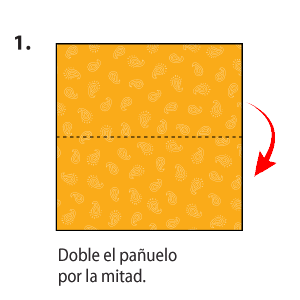 A single coffee filter is shown lying flat, with the curved edge at the top. Cut coffee filter in half with a horizontal line.