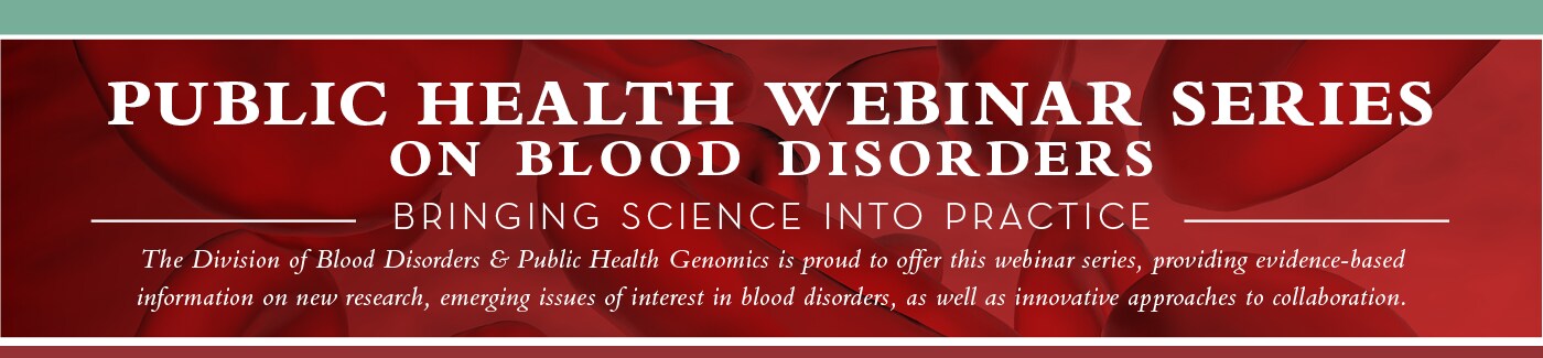 Public Health Webinar Series banner